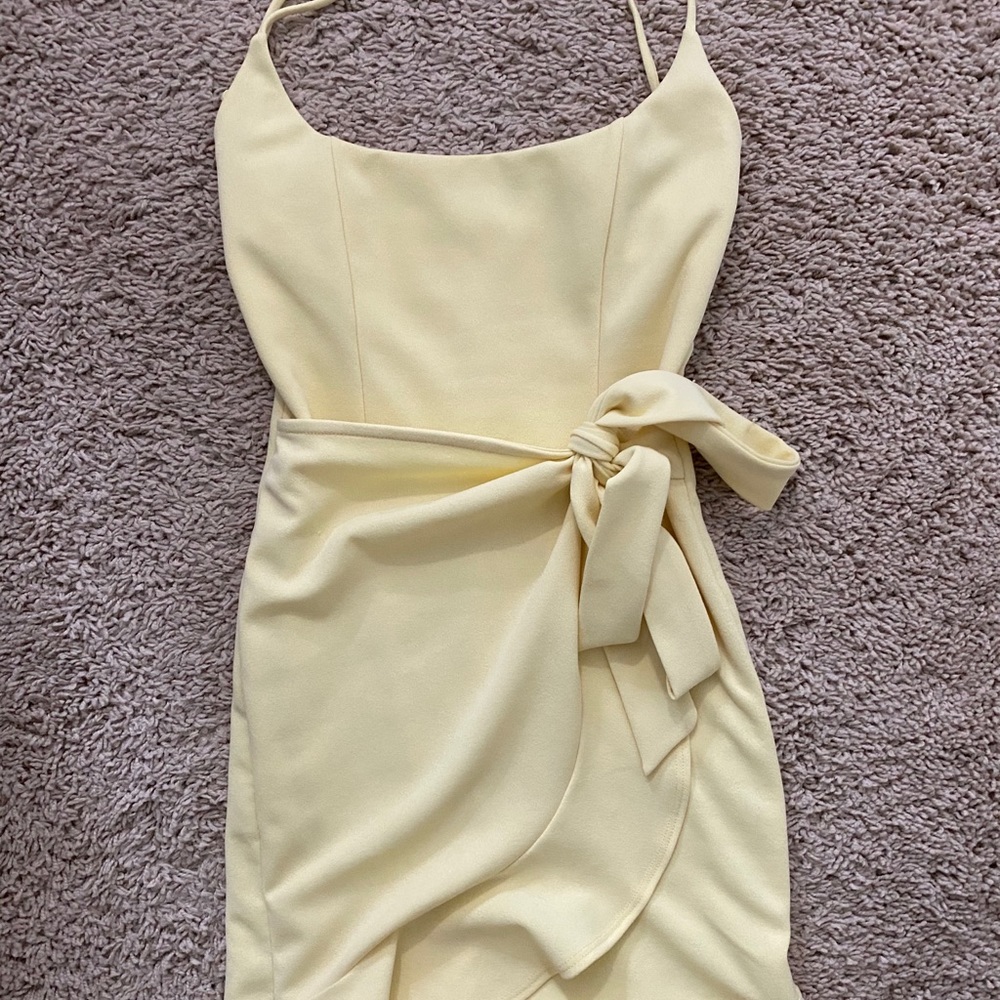 Lucy in the Sky pastel yellow dress